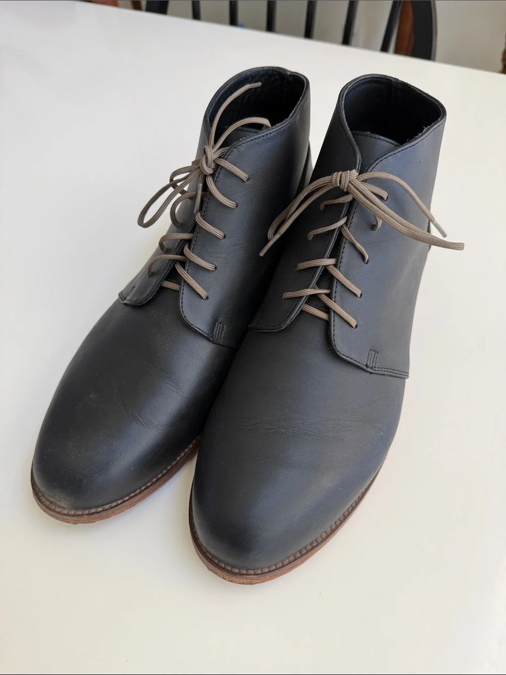 Nisolo Men's Black Leather Lace-Up Chukka Boots - 10